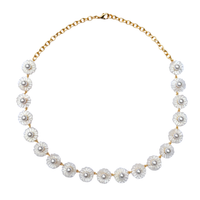 Mother of Pearl Wildflower Necklace