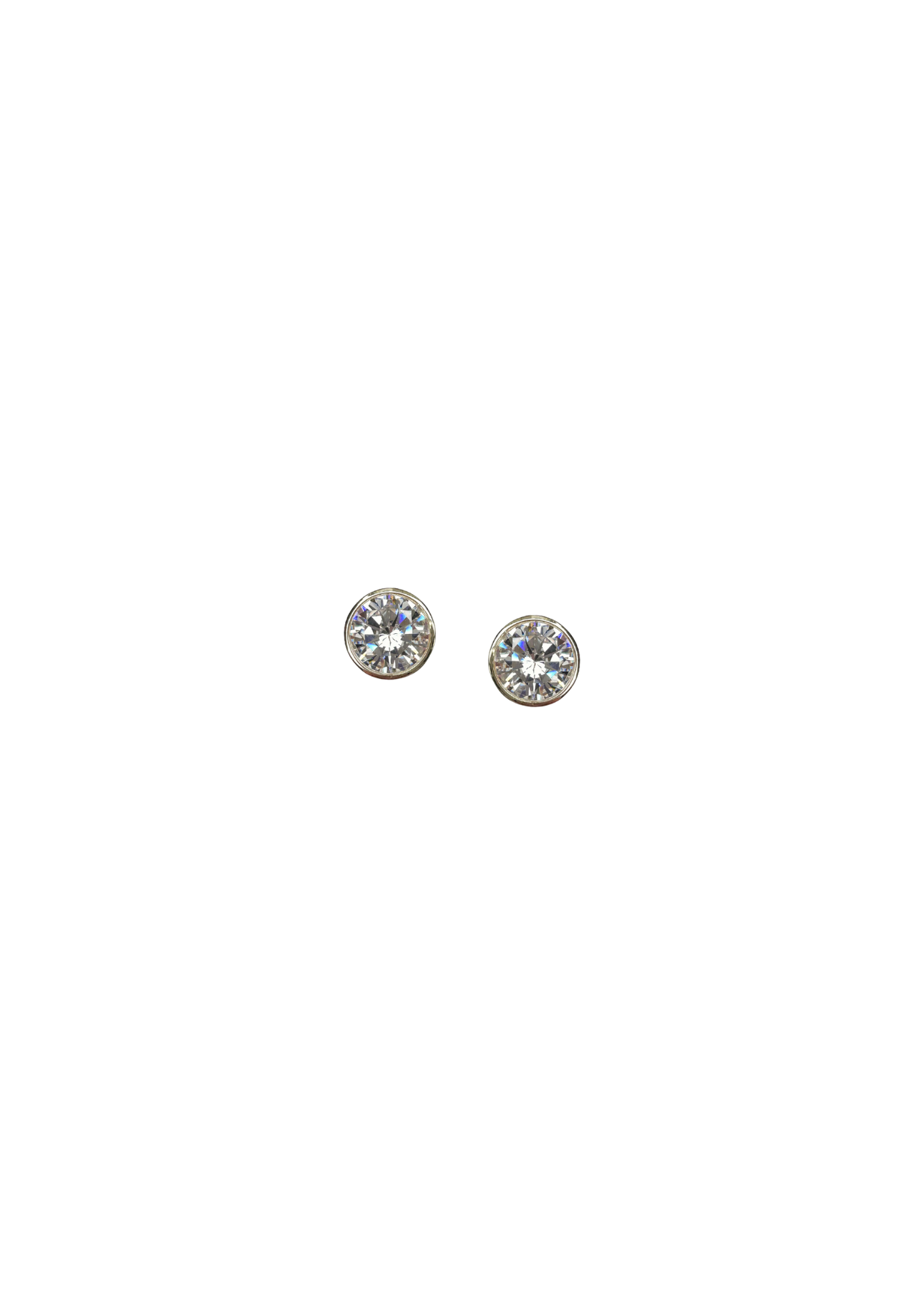 Blanc Bezel Studs