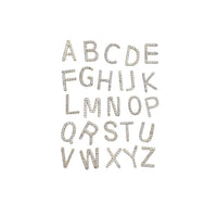 block embellished alphabet single stud