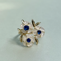 Belgravia Blue & White chinoiserie blossom ring