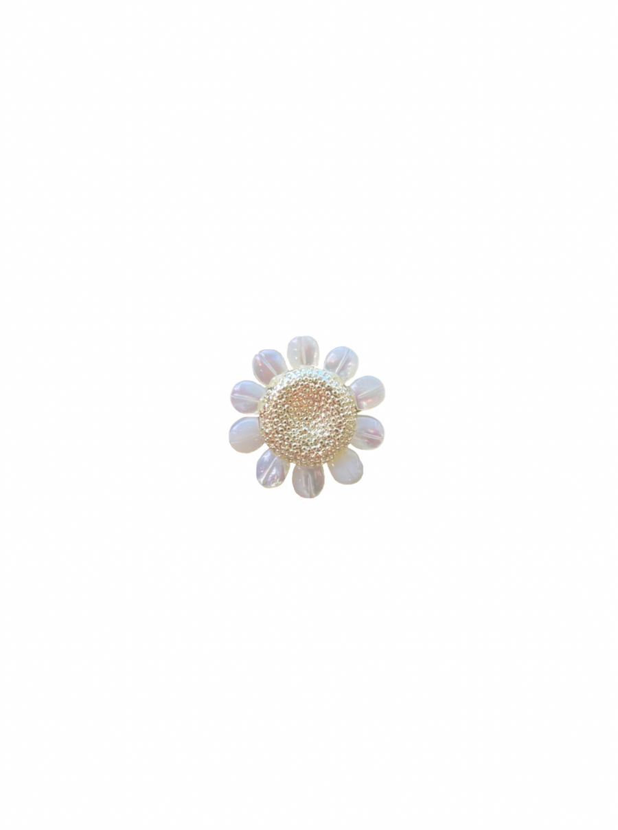 Mother of Pearl & Golden Daisy Ring