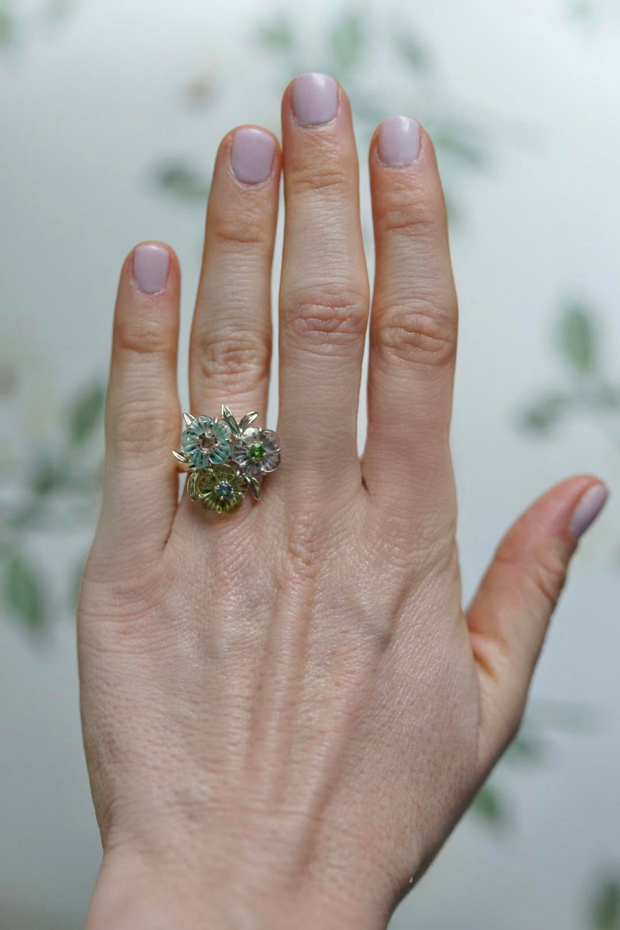 chinoiserie blossom ring